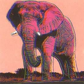 [Andy Warhol Endangered Species: African Elephant]