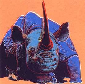 [Andy Warhol Endangered Species: Black Rhinoceros]