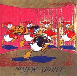 [Andy Warhol Ads: The New Spirit (Donald Duck)]
