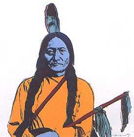 [Andy Warhol Cowboys and Indians; Sitting Bull]