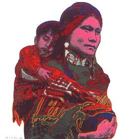 [Andy Warhol Cowboys and Indians; Mother and Child]