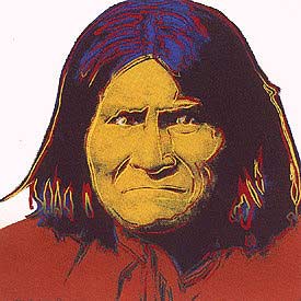 [Andy Warhol Cowboys and Indians; Geronimo]