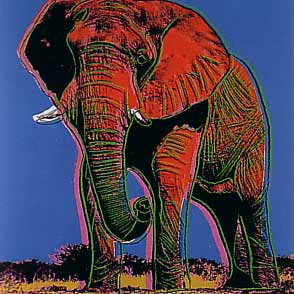 [Andy Warhol Endangered Spieces; African Elephant]