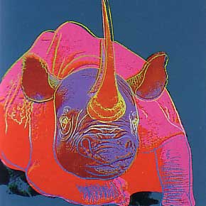 [Andy Warhol Endangered Spieces; Black Rhinoceros]