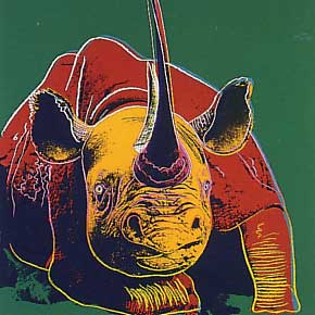 [Andy Warhol Endangered Spieces; Black Rhinoceros]