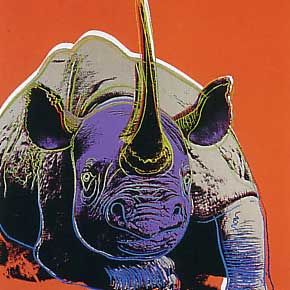 [Andy Warhol Endangered Spieces; Black Rhinoceros]