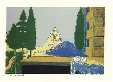 [Andy Warhol Details of Renaissance Paintings; (Leonardo Da Vinci, The Annunciation, 1472)]
