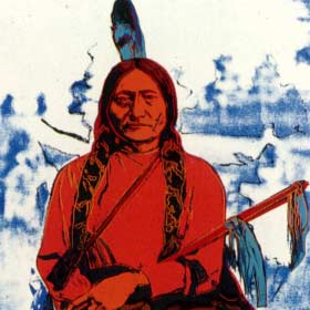 [Andy Warhol Cowboys and Indians; Sitting Bull]