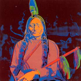[Andy Warhol Cowboys and Indians; Sitting Bull]