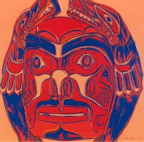 [Andy Warhol Cowboys and Indians; Northwest Coast Mask]