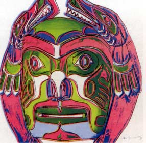 [Andy Warhol Cowboys and Indians; Northwest Coast Mask]