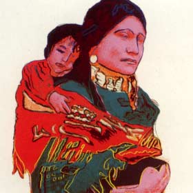 [Andy Warhol Cowboys and Indians; Mother and Child]