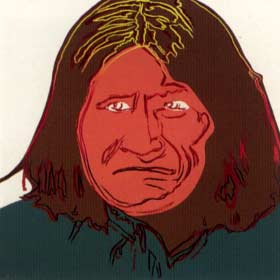 [Andy Warhol Cowboys and Indians; Geronimo]
