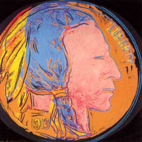 [Andy Warhol Cowboys and Indians; Indian Head Nickel]