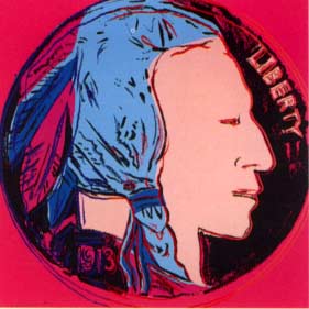 [Andy Warhol Cowboys and Indians; Indian Head Nickel]