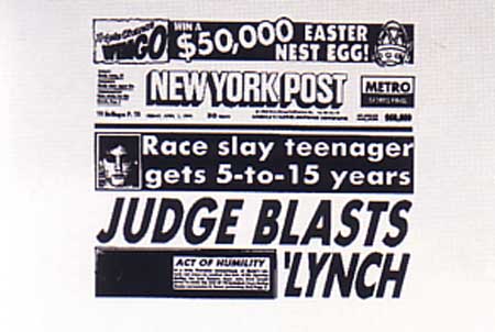 [Andy Warhol New York Post (Judge Blasts Lynch)]