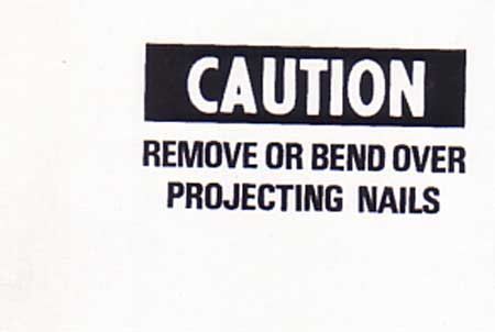 [Andy Warhol Caution Remove Or Bend Over Projecting Nails]